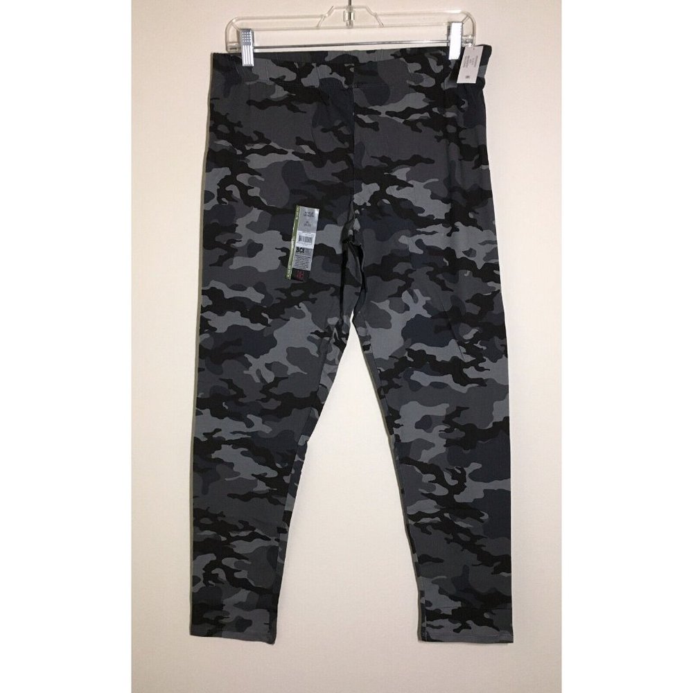 No Boundaries XXXL (21) Ankle Leggings Gray Camo Camouflage Print Juniors Plus